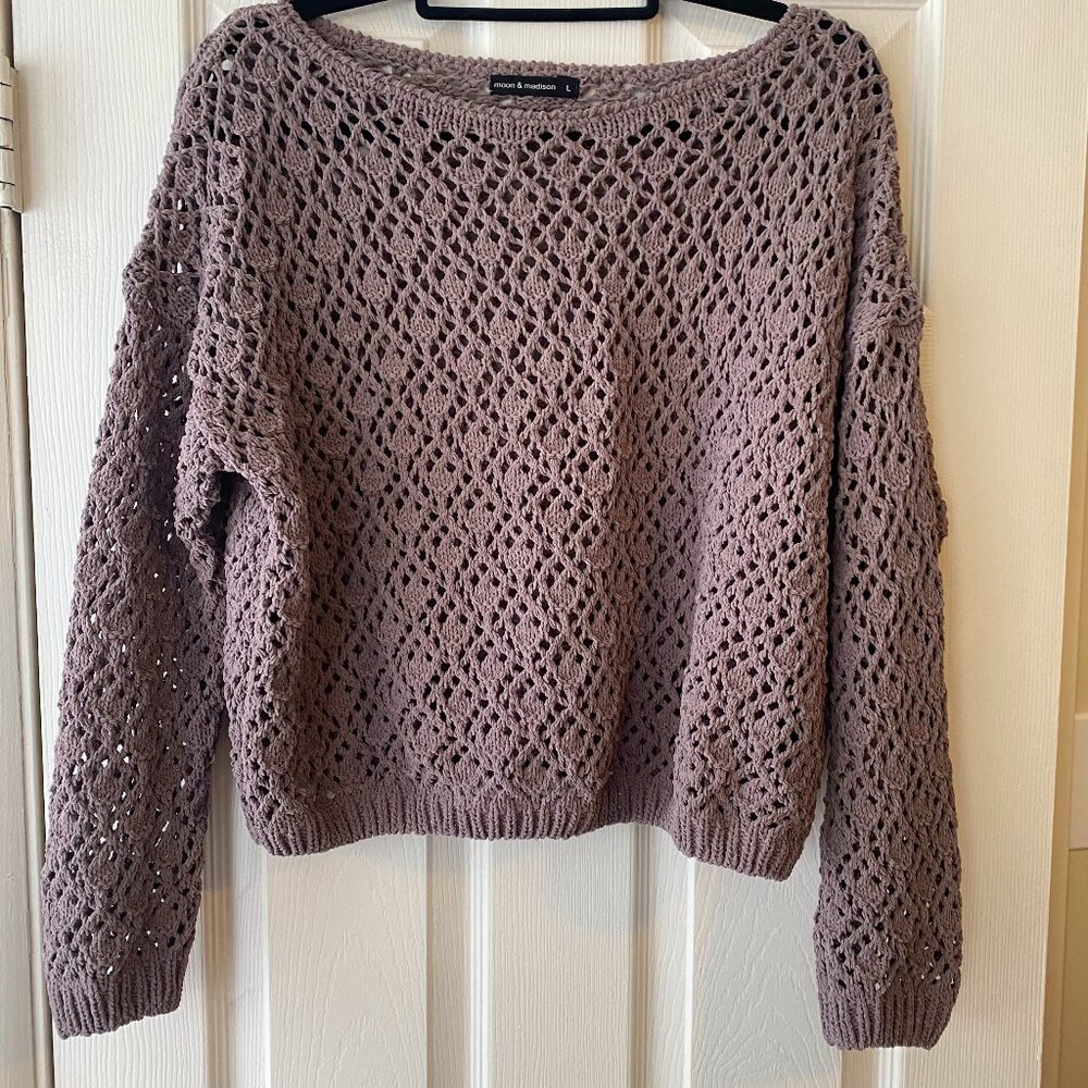 Purple Knitted Sweater